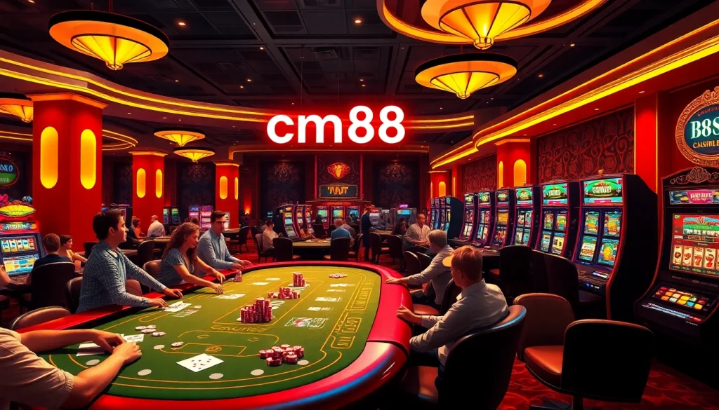 Experience the thrill of cm88 as players engage in high-stakes poker and slot gaming.